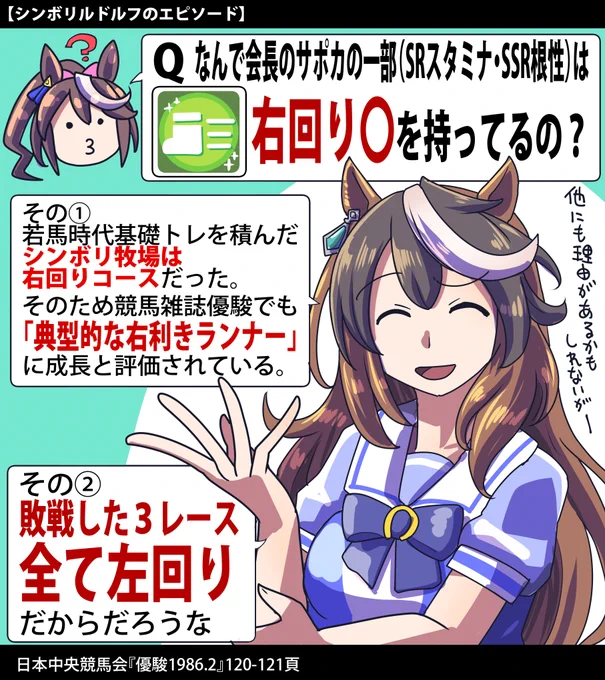 シンボリルドルフは右利き??なお話  #ウマ娘