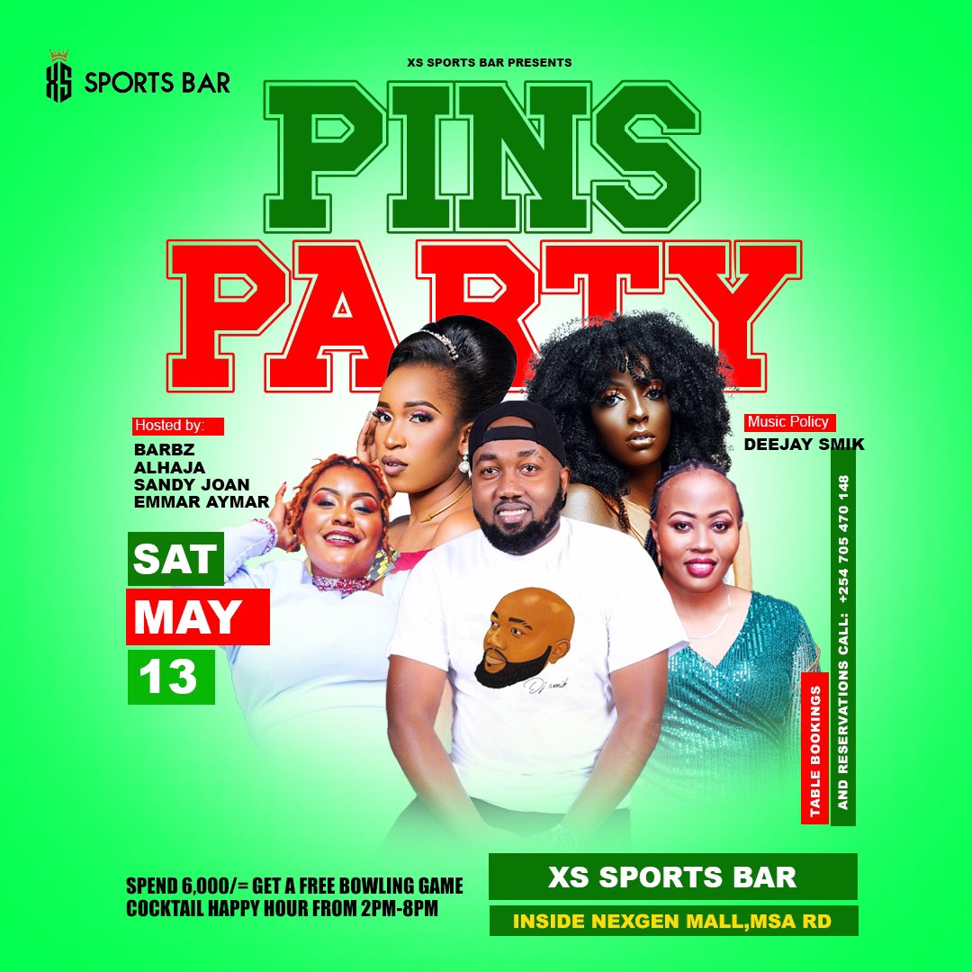 This weekend its gonna be Epic 💥🔥 <a href="/xssportsbar/">XS Sports Bar</a>. Come let’s have a good time together. Music by <a href="/skymixxent_ke/">SkymixxEntertainment</a> <a href="/dj_smik/">Smik The Deejay®</a>