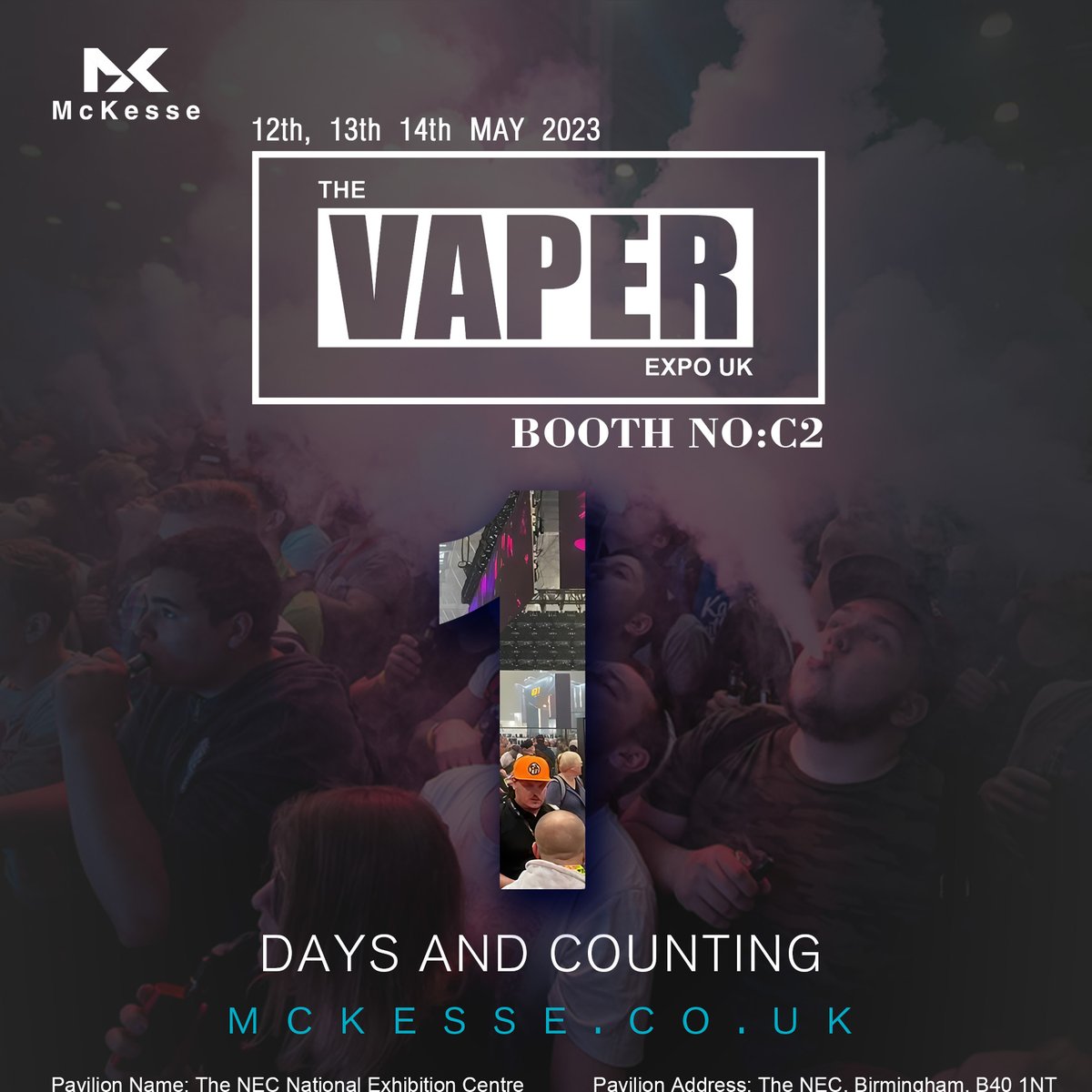 🎉McKesse at THE VAPER EXPO UK in Birmingham🥳
⌛Are you ready?🥳
🤔What flavor are you looking for? 😊
#VaperExpoUK #vaperexpo #vape2023 #vape #vaperexpouk #BirminghamUK
#vapecommunity #vapeadvocacy #vaperexpouk #vaperexpouk2023 #wereback #areyouready #vapercommunity #ukvapers