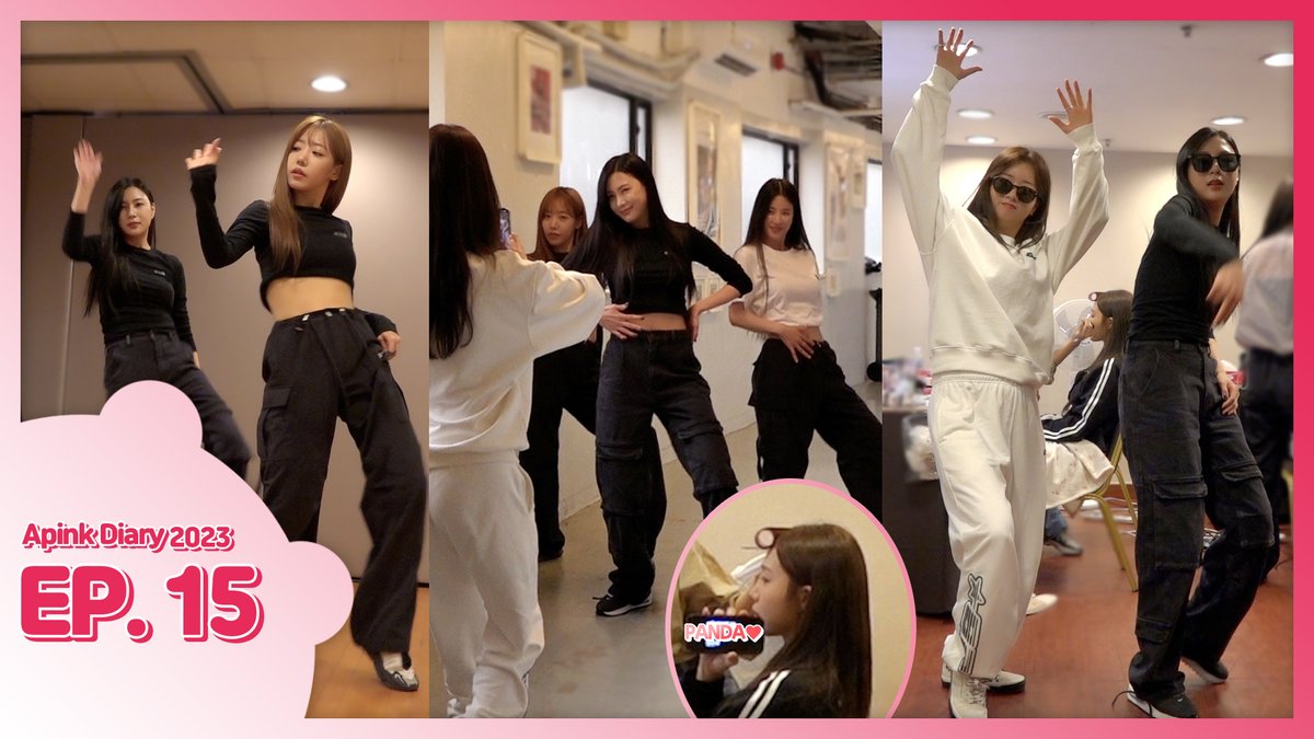 Image for [Apink] Apink Diary 2023 EP.15 > As addictive as Lil's 🎶 Behind the scenes of 'Pink drive' Hong Kong fan concert!! ▶ https://t.co/rEwpNFzLUV Congratulations on the Apink diary_if you've seen_this video, you're_addicted_to_Apink😍 Please be_together_forever_forever_each_fuel_together⛽💕 Even if someone_blocks_they _We_Panda🐼❣ https://t.co/WpVp47myNw