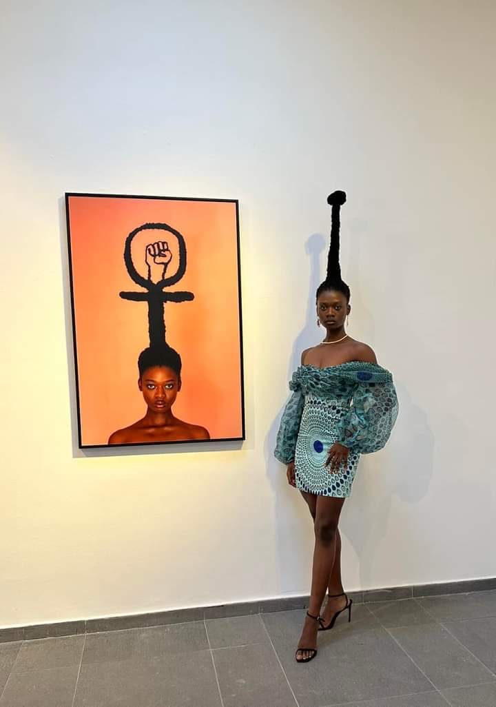 expressmagza's tweet photo. Her designs are a potent communication tool used to shine light on issues of race,gender and social justice, she executes this by incorporating aspects  from Ivorian customs and folklore.
#expressmagZA #expressArt https://t.co/VNc8Wb7xfx
