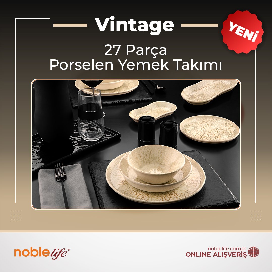 noblelife34's tweet photo. Anneler Günü'nde en değerlinize en değerli hediye Vintage 27 parça yemek takımı.Üstelik tüm kredi kartlarına taksit seçenekleriyle https://t.co/wGJwf9IQCF 'de... #noblelife #Porselenyemektakimi #porselen #annelergünü #annelergünühediyesi #onlinealışveriş #keşfet https://t.co/MWS5GxSHLo