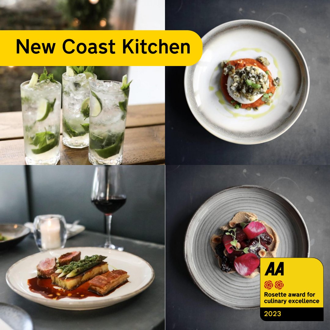 LATEST RATED – New Coast Kitchen, awarded 2 #AARosettes!

Why visit?
❤️ Talented & enthusiastic team
🌱 Locally sourced produce
📍 Central village location

Book your visit > tinyurl.com/456brand

#AALatestRated @VisitDevon #Devon