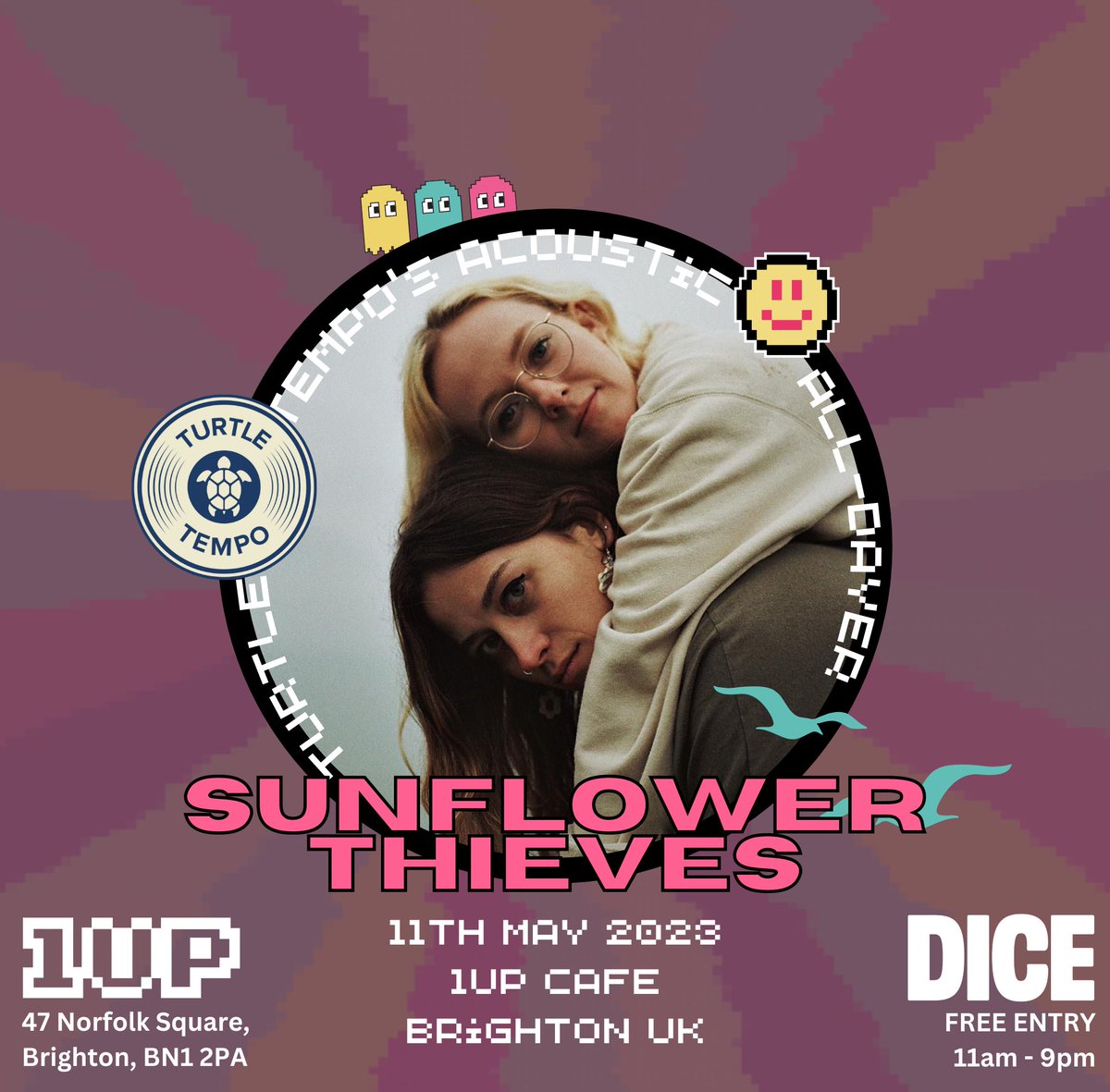 sunthievesmusic's tweet image. we are in brighton 🌞🌞🌞
got our sun cream on 🌞🌞🌞
playing @1upcafeuk at 4pm today for @TurtleTempo !! 

🌞🌞🌞