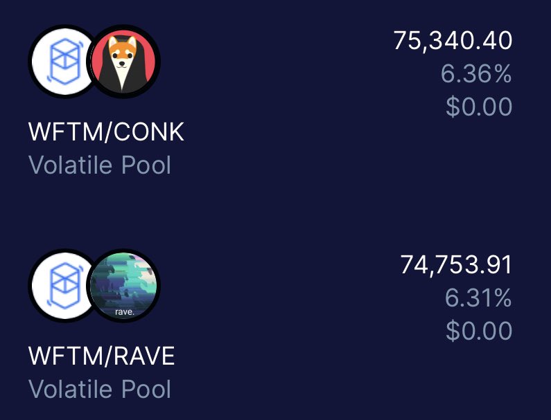 $CONK - 520%+ APR
$RAVE - 590%+ APR

$CONK - 6.36% of votes
$RAVE - 6.31% of votes

<a href="/Equalizer0x/">Equalizer 🌊</a> is $CONK!