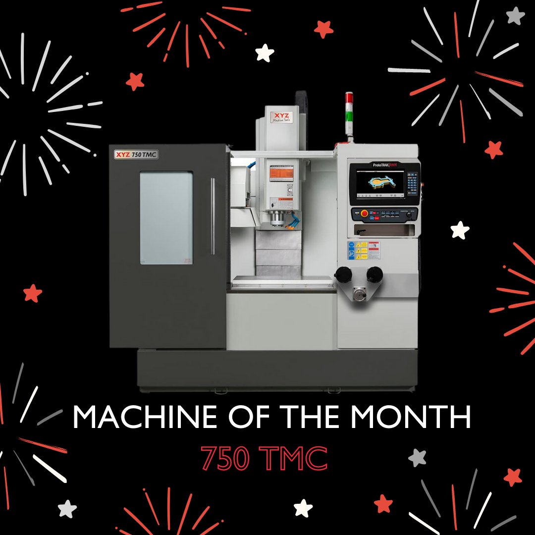 Our May Machine of the Month is the 750TMC. This machine gives users the opportunity to manufacture one off’s by using the handwheels or step straight into full production by creating programs for the ProtoTRAK® CNC. Find out more! bit.ly/3MhhgiF #xyzmachinetools #xyz750