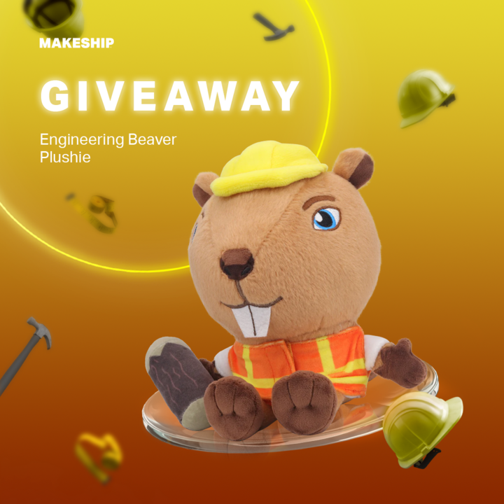 RCE_Official's tweet image. It’s giveaway time! We’re giving you the chance to win 1 of 2 Engineering Beaver Plushies! 📷How to enter? Follow @makeship and @RCE_Official Retweet this post Giveaway ends May 15 at 2pm (ET). Good luck!