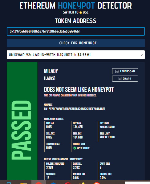 Sera $LADYS la nueva <a href="/ShibaInuSwap/">.</a> ?
 Ha subido un 10000% en 24 hora,brutal!!
<a href="/miladymemecoin/">Milady</a> 
<a href="/memecoin/">Memecoin</a>
y por ahora no es una honeypot!!