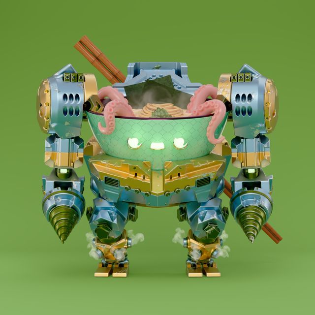 An Honorable Mention goes to the "Robo Ramen" project by <a href="/RoboRamenNFT/">ROBO RAMEN</a> for pushing the boundaries of technology and art to create a truly unique and captivating experience.

3,333 masterfully crafted Ramen Mechs served on the blockchain. Robots + Ramen = Robo Ramen!

#nftart