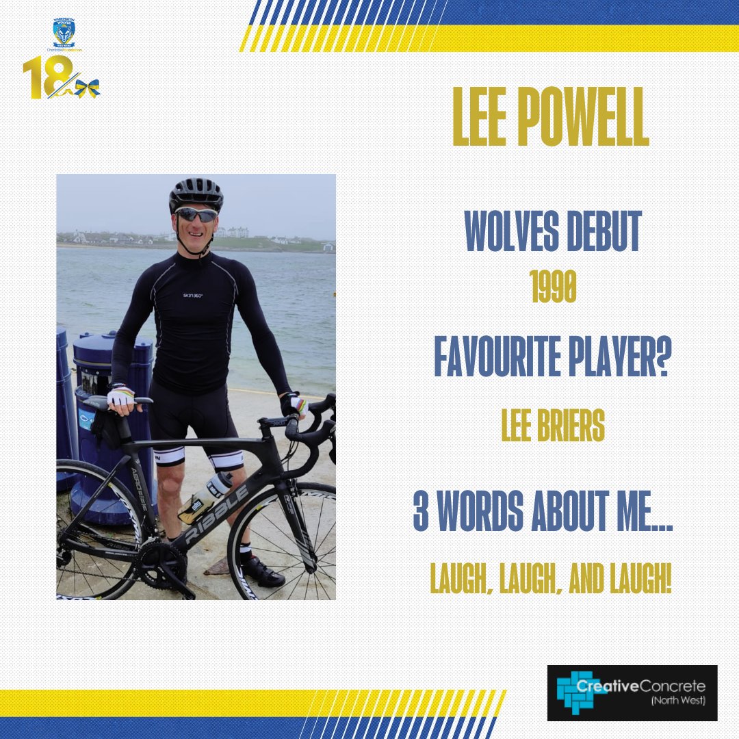 WWRLFoundation's tweet photo. Lee Powell is one of our intrepid cyclists willing to tackle over 300 miles in 3 days in our fundraising #magicweekend cycle and is sponsored by @concretecreativ 

https://t.co/DAt7ESnIa1

#magic23
#300magic
#WireDNA https://t.co/Gy6FMsff9A