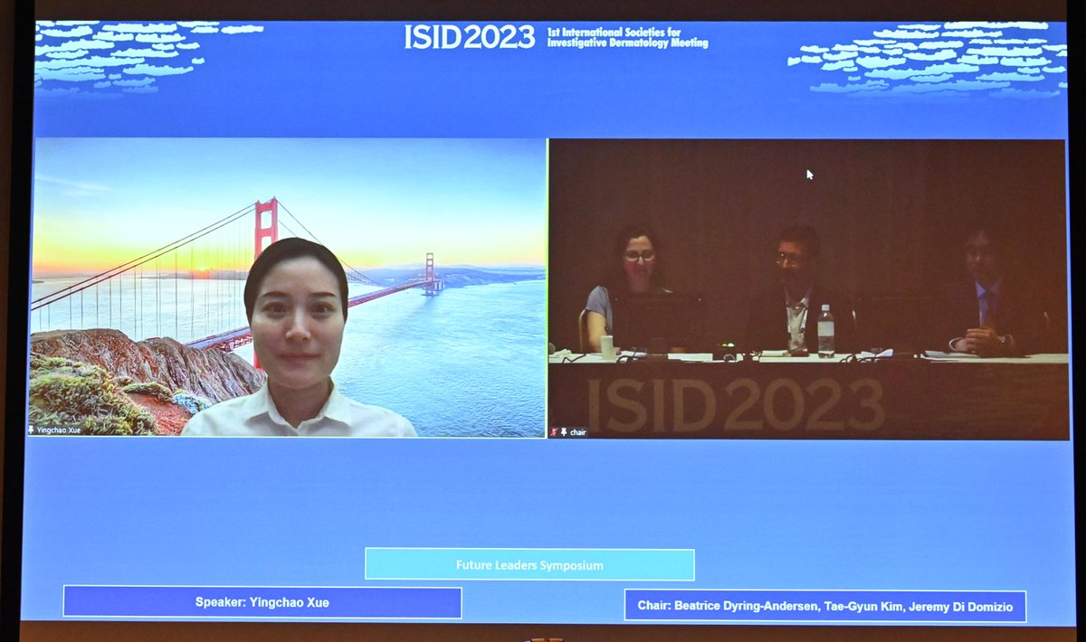 ISID2023Tokyo's tweet photo. Thank you Yingchao Xue (@SocInvestDerm) for your great lecture "Skin Mechanobiology – Regeneration and More" 

#ISID2023Tokyo 10 May 2023 https://t.co/bun6dmfE2q