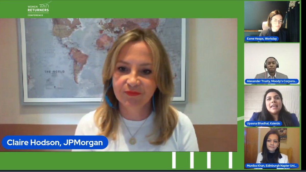 careerreturners's tweet photo. Encouraging words from panellist Claire Hodson @jpmorgan for our returners:
"the break brings fresh ideas and a new perspective" returners are "a rich source of talent” "unique set of individuals"
#WRConf https://t.co/xNNQLiY7Y7