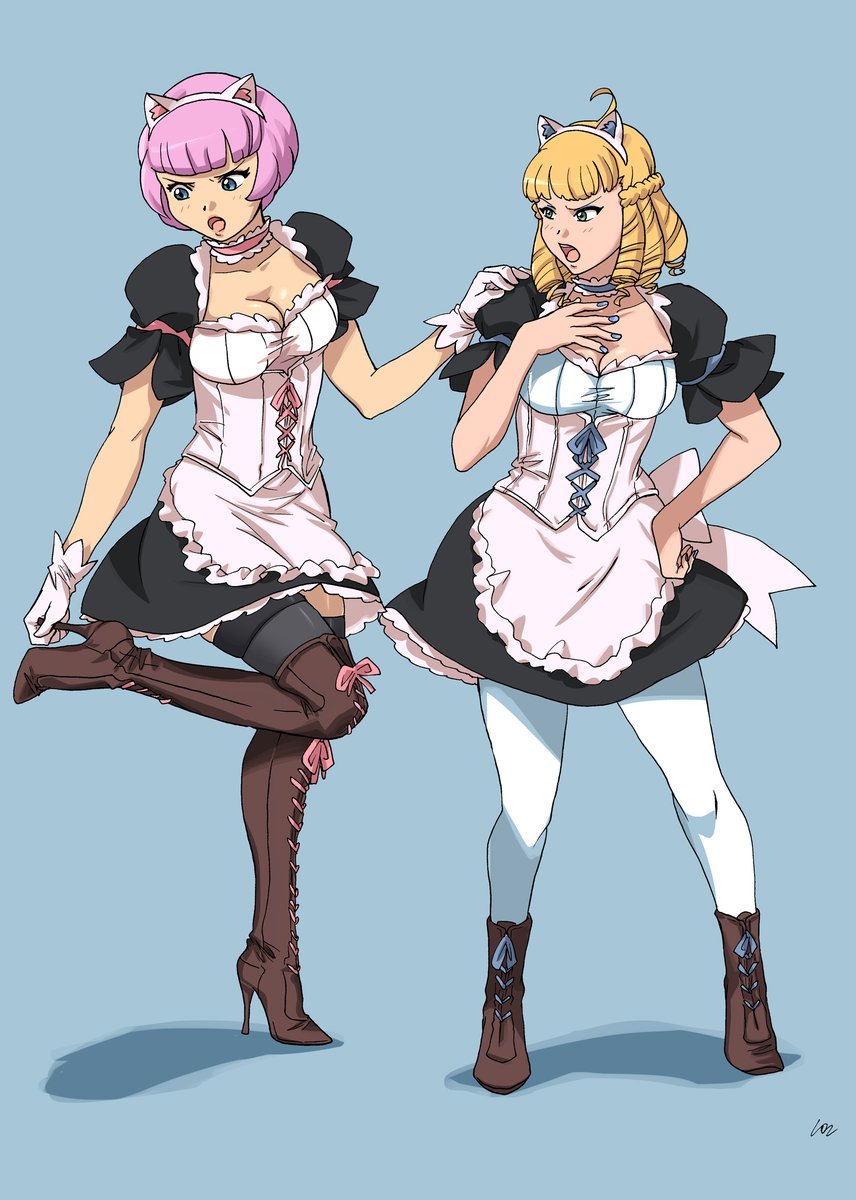 A bit late for maid day but(￣▽￣) #メイドの日