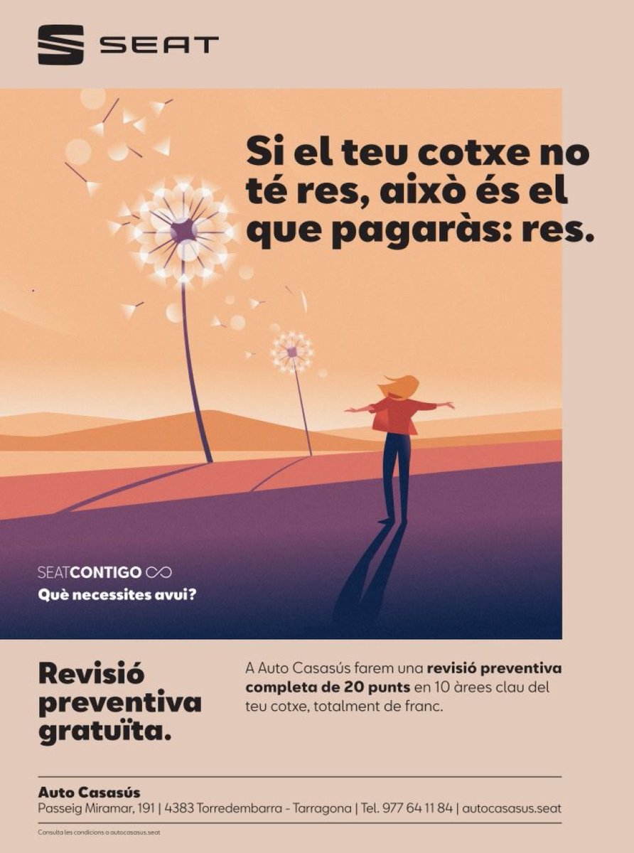 #Revisió preventiva gratuïta! 
Demana cita per #WhatsApp 📲 653 796 676