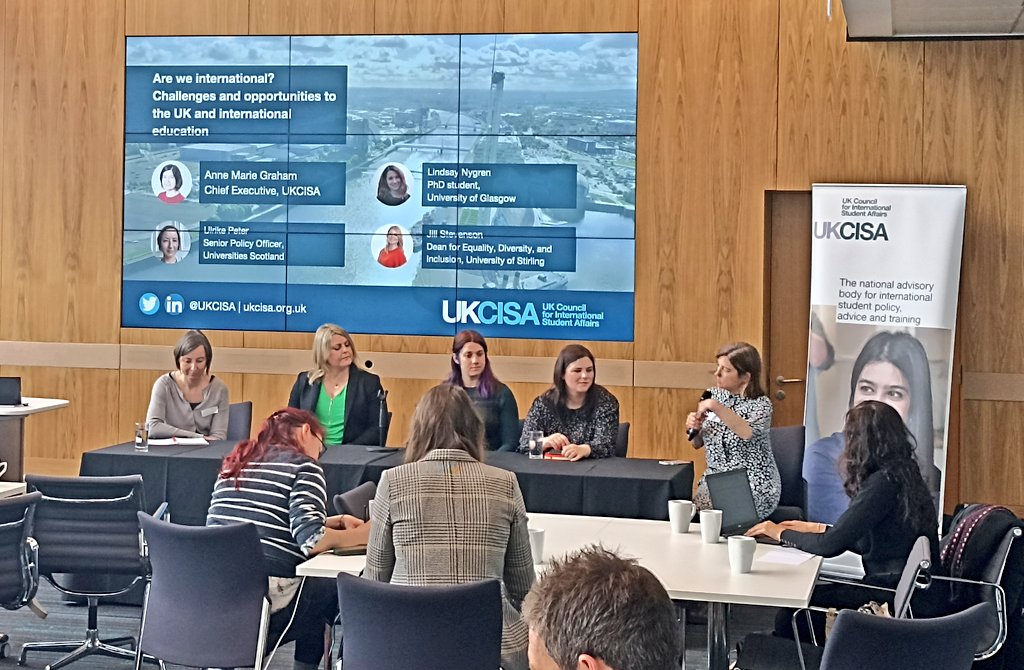 UKCISA's tweet image. 🗣️ "We see the #WeAreInternational Student Charter as a positive tool to celebrate what our members do so well and an opportunity to use it for any areas of change or improvement." says @A_M_Graham 

#UKCISA #MemberEvent