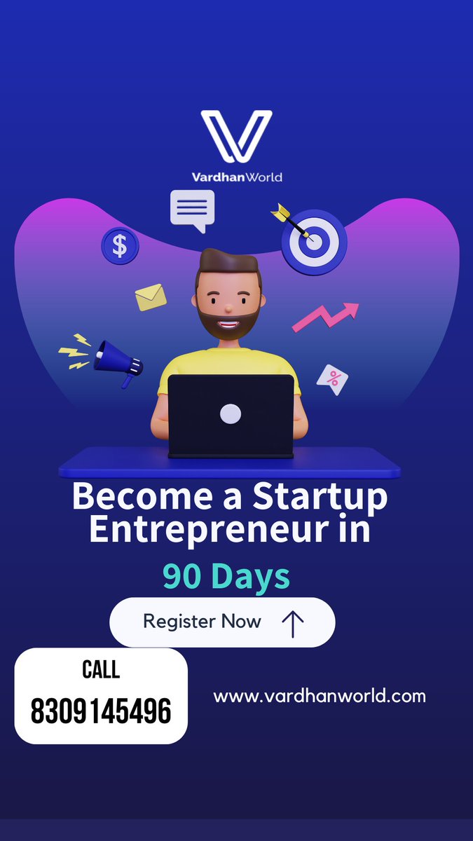 VardhanWorld's tweet image. Startup Entrepreneurship training by Vardhan World will help you set up your Startup.
telugufounder@gmail.com
8309145496
#entrepreneurshipcourse #startuptraining #StartupCourses #professionaldevelopment #startups #StartupEducationcourses #telugufounder #vardhanworld #vardhantips