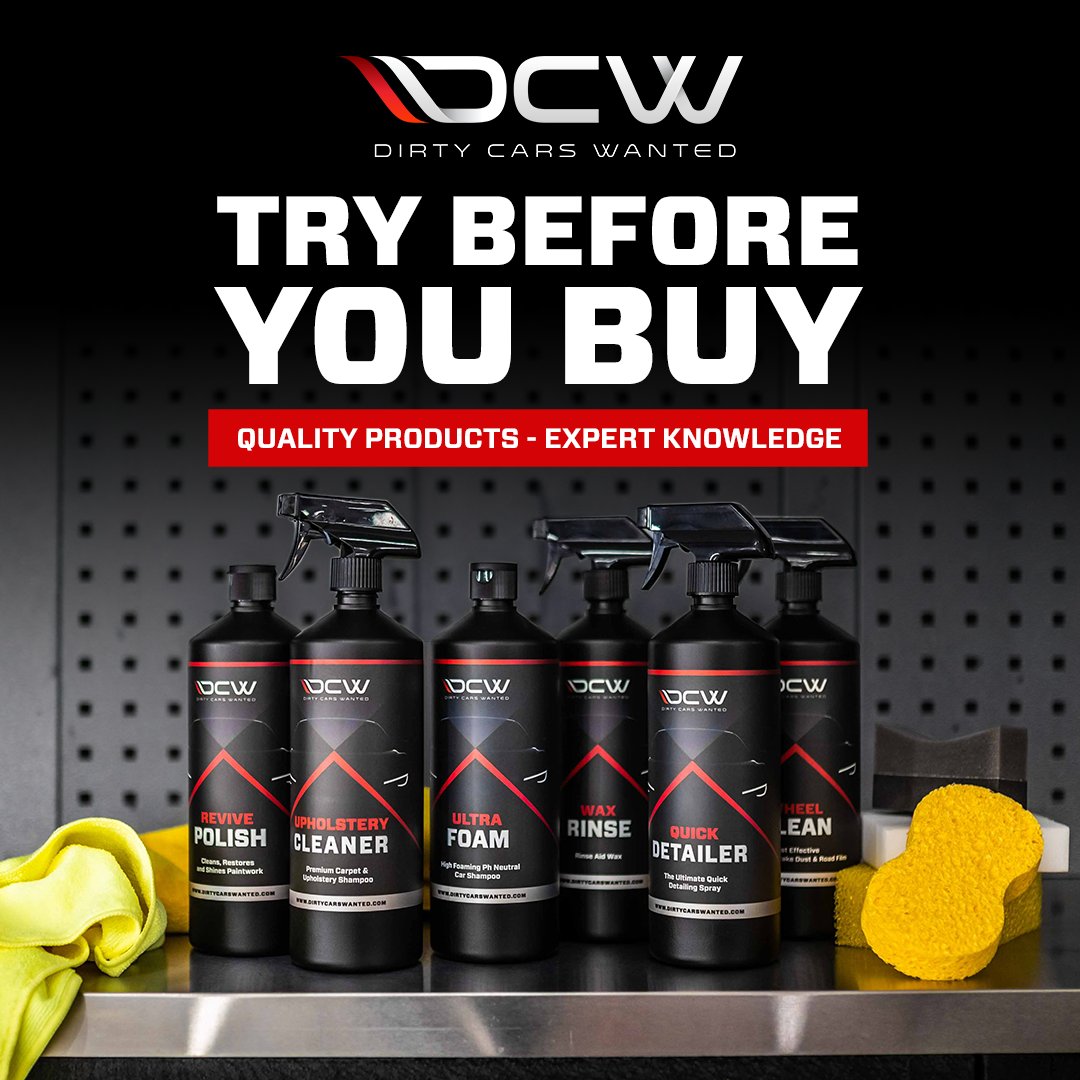 Making the most of the better weather and prefer to look after your vehicle at home? Our professional grade DCW product range is fully stocked and ready to shop in-store or online now. With our try before you buy policy, you can't go wrong!