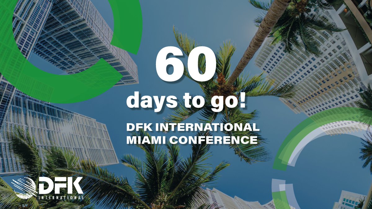 DFK_Intl's tweet photo. The #Countdown has begun for the #DFKMiami2023 Global conference. Registrations are filling up fast and you don't want to miss out on this one, so sign up now! #DFKInternational #TheDFKDifference #AccountingConference
https://t.co/v5NQvTxwRD https://t.co/PQExlDrRGV
