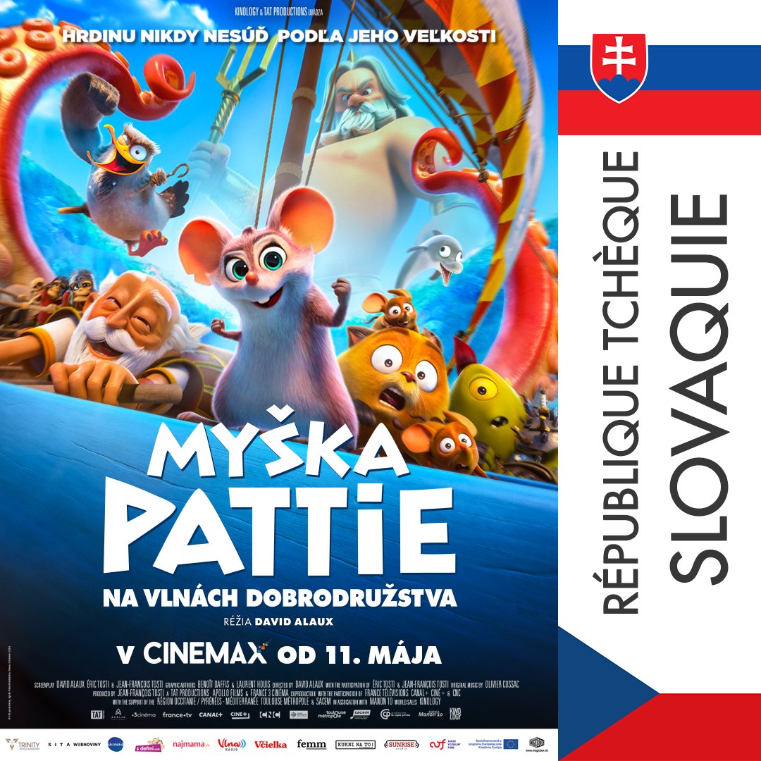 tatprodofficial's tweet photo. Pattie à l’international 🌍
🔱 11/05/2023 : Portugal, République Tchèque, Slovaquie
🔱 12/05/2023 : Espagne
#kinology #tatproductions #pattie #pattieetlacoleredeposeidon #argonuts #epictails #väikesedkangelased https://t.co/YjQbV0K9XG
