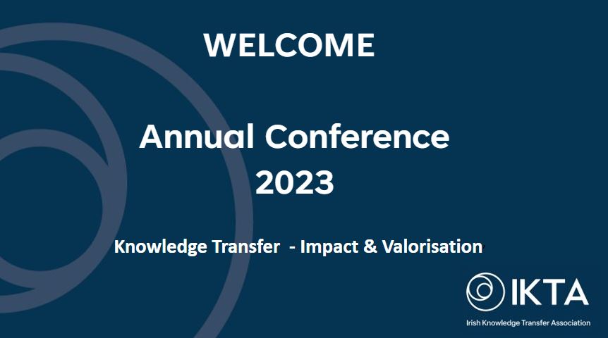 The Irish Knowledge Transfer Association (IKTA) Inaugural Annual conference, “Knowledge Transfer Impact and Valorisation," supported by <a href="/KTIconnect/">KTI Connect</a> and Enterprise Ireland will take place today in Trinity College Dublin.

Find out more:  rebrand.ly/IKTA