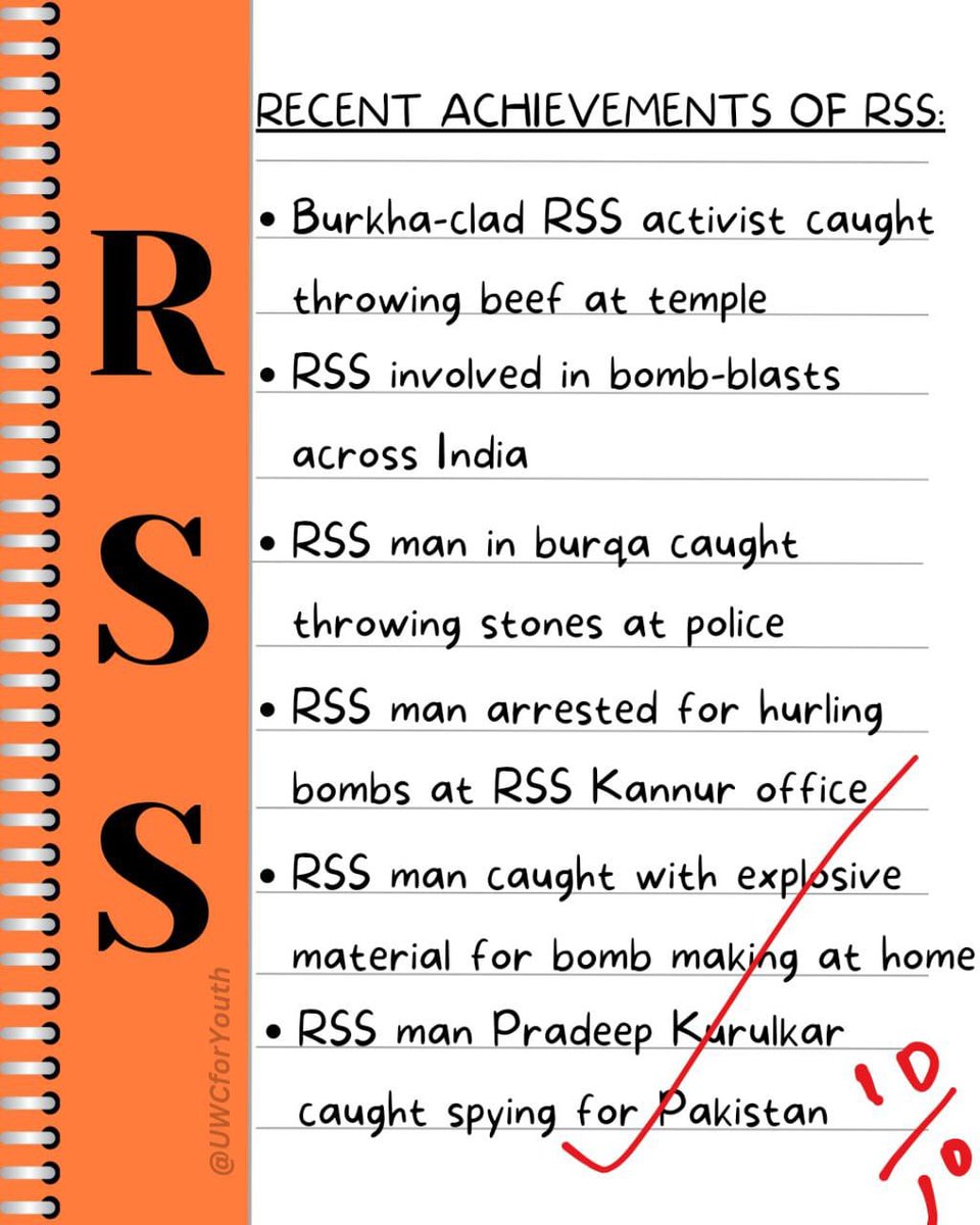KachhawaGayatri's tweet photo. Anti-national activities is part of the RSS toolkit.
Don't be a RSS man.
Don't break the nation.
#ExposeBJPRSS https://t.co/0a3ZXd5Ry0