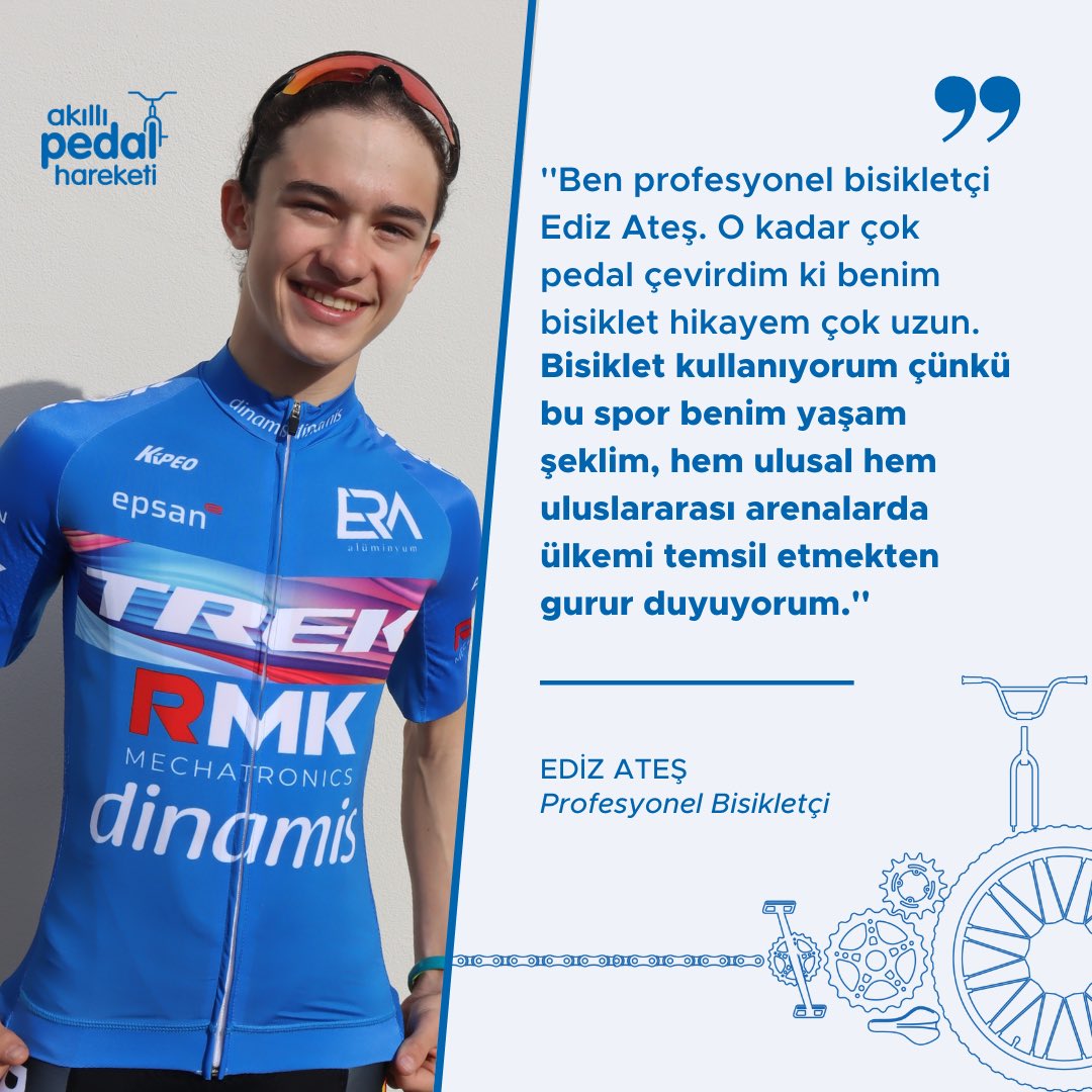 DinamisBT's tweet photo. Profesyonel bisikletçi Ediz Ateş, neden bisiklet kullandığını anlattı.

#Dinamis #BirEczacıMarkası #BodyIQ #AkıllıBeden #AkıllıPedal #AkıllıPedalHareketi #Bisiklet https://t.co/jMTNLbTdTm