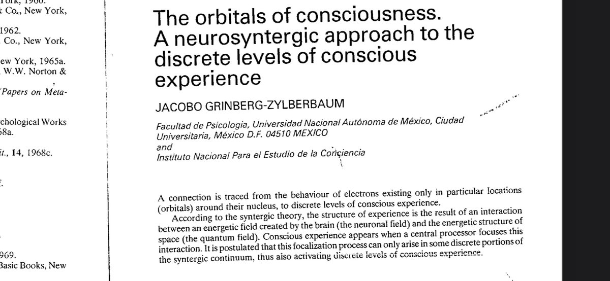 Deepfryguy76's tweet image. #spacetimehologram The orbitals of consciousness.
A neurosyntergic approach to the discrete levels of conscious experience
JACOBO GRINBERG-ZYLBERBAUM. cia.gov/readingroom/do…