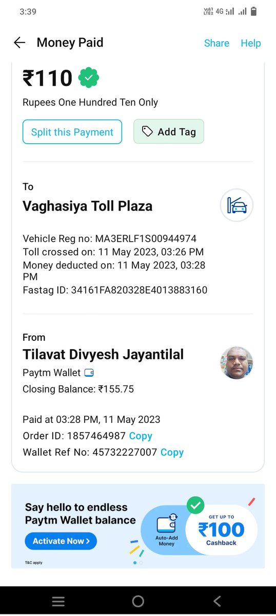 divyeshkumar_'s tweet photo. @NHAI_Official declined to give free water at time pass from tall way at toll plaza thaire is no any facilities for free water or free toilet https://t.co/1k1WAeRxsj