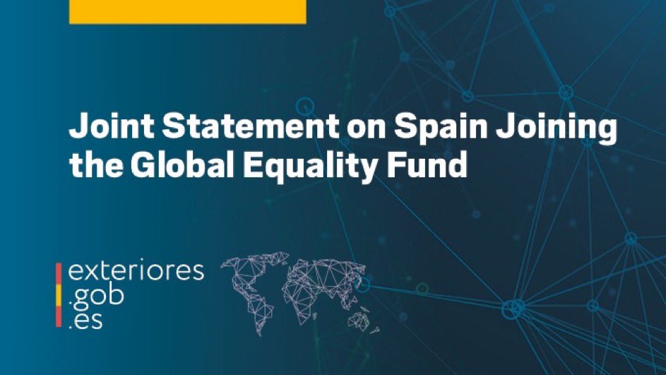 EmbSpainUK's tweet photo. Spain joins Global Equality Fund (GEF) as a donor Partner, where governments and corporations provide support to civil society to promote inclusion and respect for all. 
🇪🇸 will continue to work to ensure everybody can live in dignity, freedom &amp; equality.
https://t.co/gIB67a5QQ5 https://t.co/HBzkqjedHm