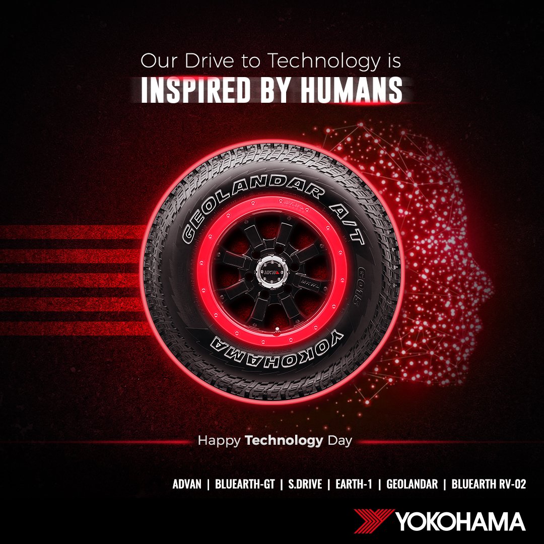 At Yokohama, Innovation is a collaborative drive of Humans & Technology. Together, we ride to success. Happy Technology Day

#YokohamaIndiaOfficial #NationalTechnologyDay2023 #technologyday #onyokohamas #Yokohamatyres #adventuresonyokohama #Adventure #TechnologyDay #SmoothDriving