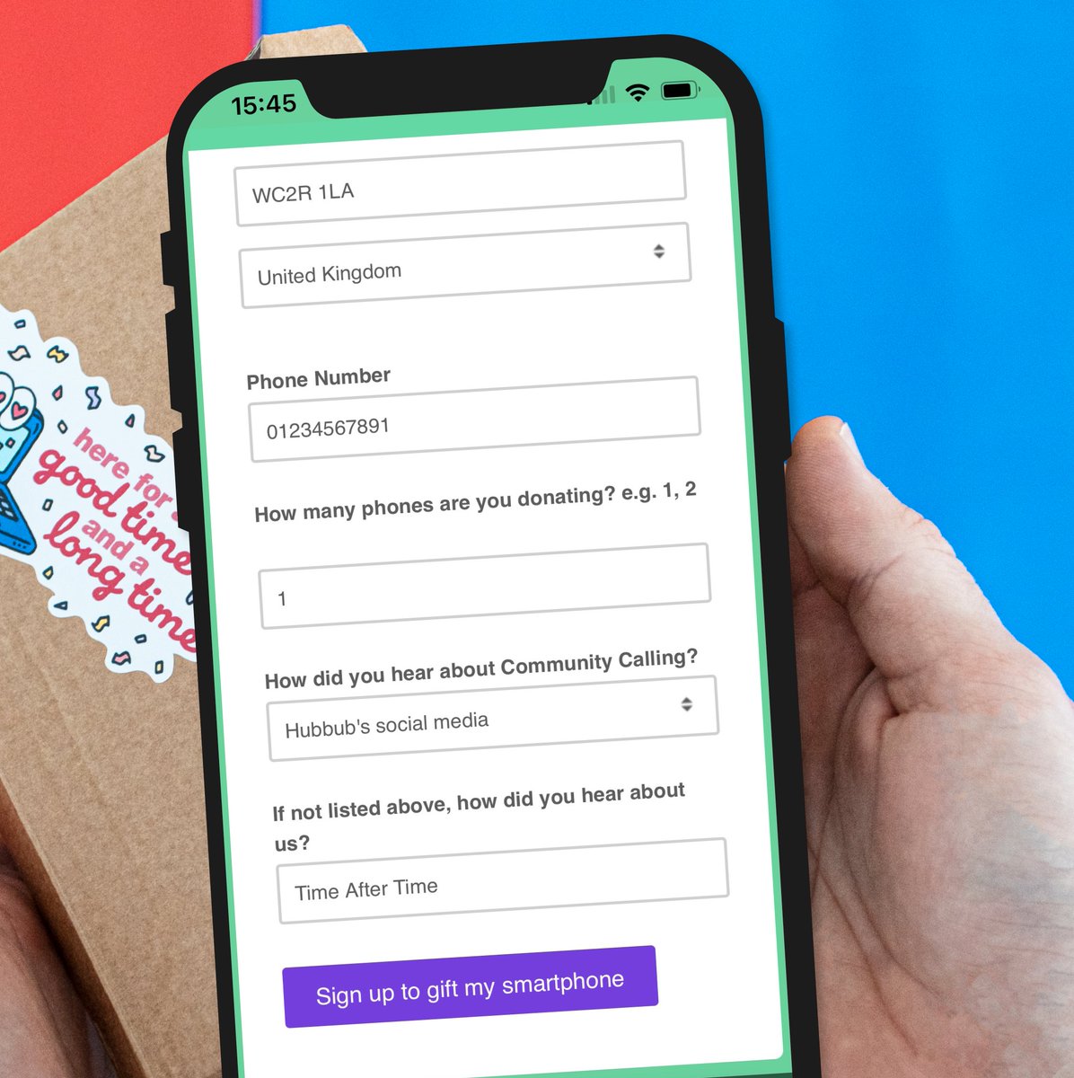 hubbubUK's tweet photo. Our #TimeAfterTime campaign makes tech #circularity as on-trend as preloved fashion. We’ve designed 🔥stickers🔥 with recycled paper & we're giving them away to the next 20 people who gift their phone with #CommunityCalling 📲
Get your gifting pack here https://t.co/JZvr6N1FoN https://t.co/yWKOOpWVdm