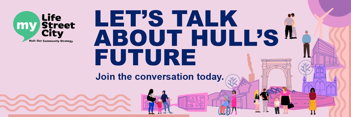 Give us your views on Hull!

*only takes a few minutes
*you could win up to £250 high street shopping vouchers
*complete online:yoursay.hull.gov.uk/community-stra…
*get paper surveys at your library, children's centre, customer service centre or community centre