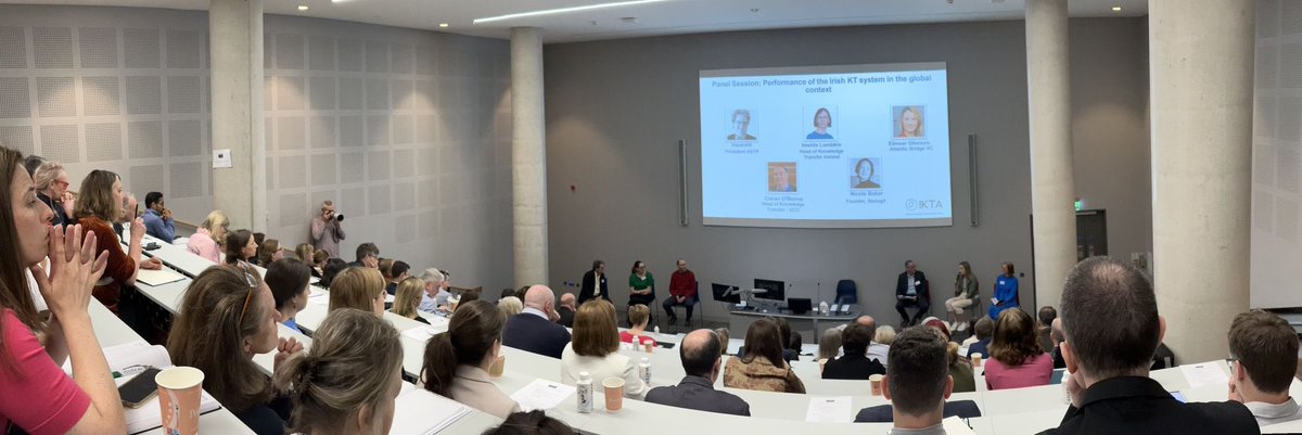Next up is our first panel session! Looking forward to the insights from our great speakers: Christophe Haunold, Imelda Lambkin, @eimearmgleeson, Ciaran O'Beirne and @drnicolebaker <a href="/KTIconnect/">KTI Connect</a> <a href="/Entirl/">Enterprise Ireland</a> #IKTAConference #IKTAConf2023