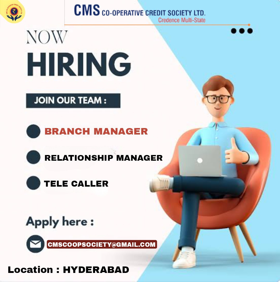 #cms #branchmanager #relationshipmanager #Telecaller #hiring #hiringnow #hiringfreshers #hiringalert #hiring2023 #hiringimmediately #Hyderabad