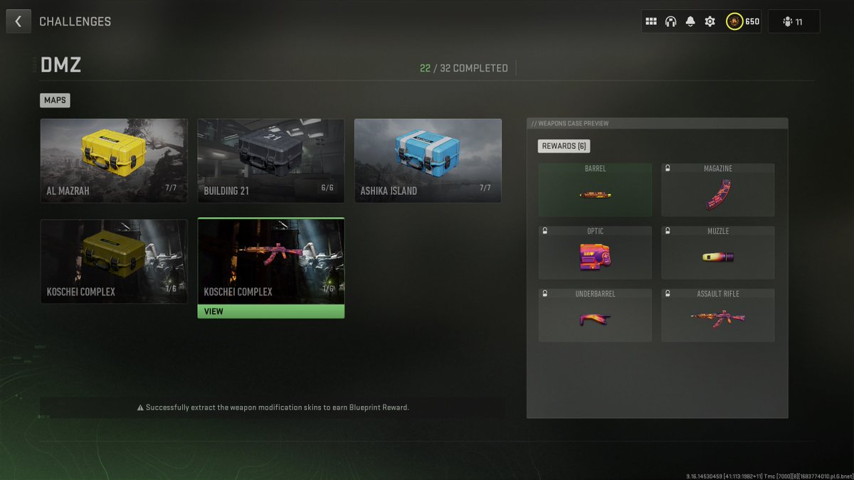 alby13's tweet photo. Intel Report #DMZ Koschei Complex "Easter Eggs" in the Challenges menu. Check it out. #Koschei #KoscheiComplex #Warzone2 #CallofDuty https://t.co/rS7ep93vYW
