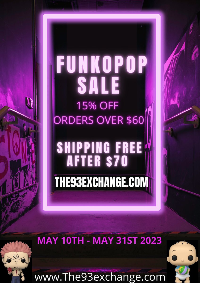 Goodmorning ☀️We have an amazing. Sale going from now until the 31st ! the93exchange.com/collections/fu…

#funkoPOP  #onlineshopping #sale