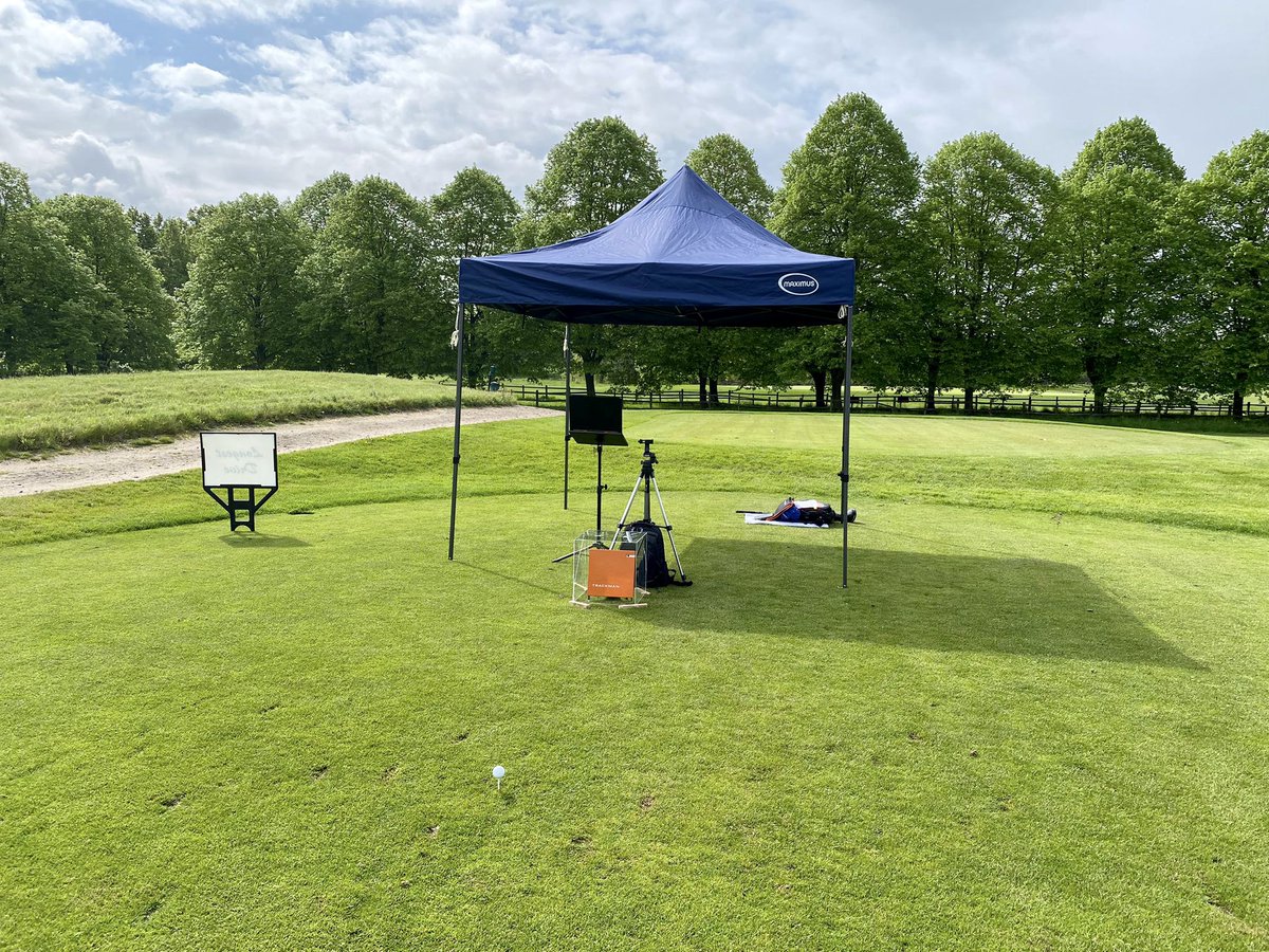 GolfTricks's tweet photo. All set for the day ahead @SuttonGreenGolf with @DayAggregates  this time no #golftricks but with the @TrackManGolf for swing analysis 
#longestdrive #trackman #golfdays #golfevents https://t.co/dMk1Nyf6Pu