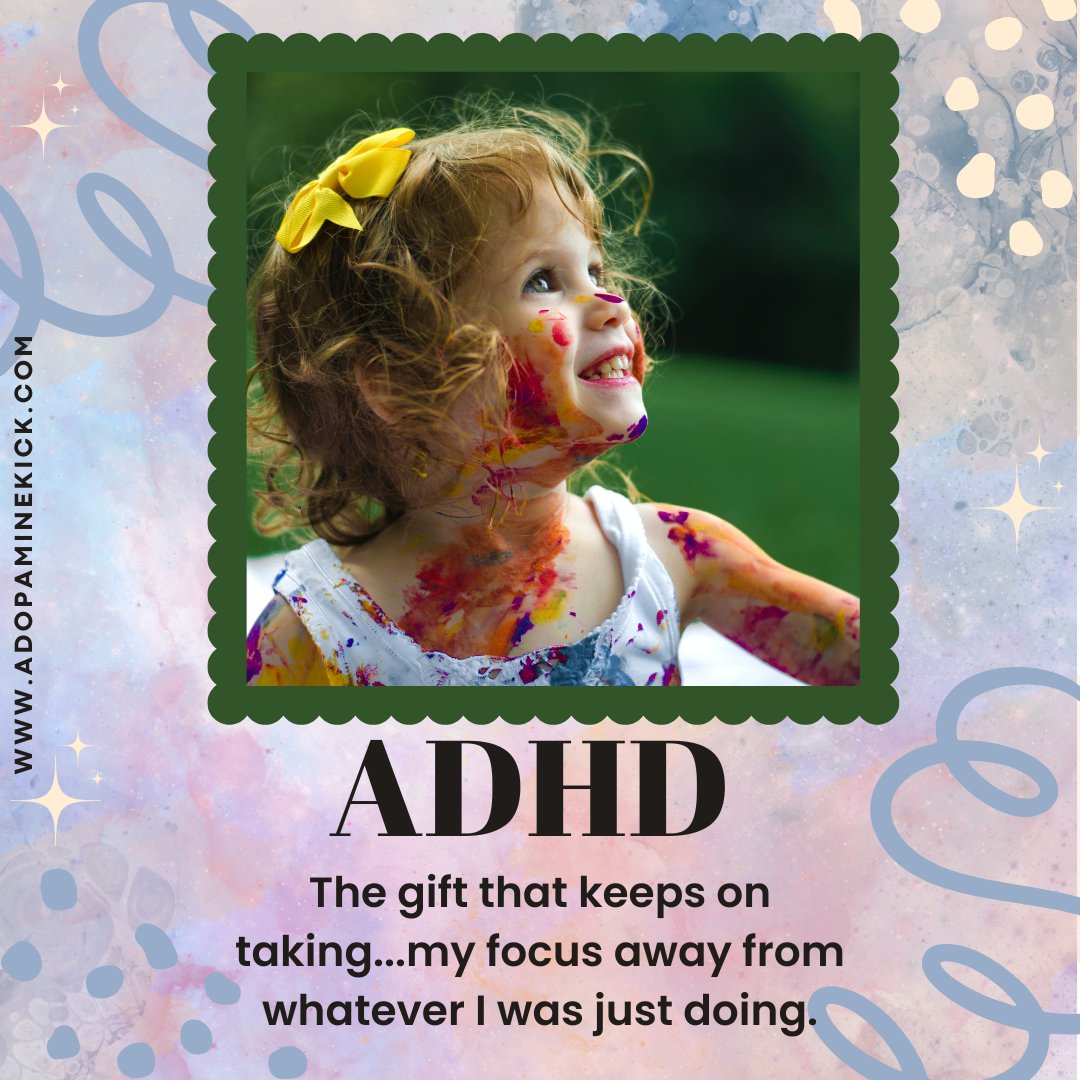 adopaminekick's tweet photo. "Just when I think I've got my focus under control...oh look, a butterfly! 🦋🤪 ADHD: The gift that keeps on taking my attention away from whatever I was just doing.

#adopaminekick #ADHDhumor #alwaysdistracted #butterflybrain 🧠💭🦋" https://t.co/UZlnqBVxqa