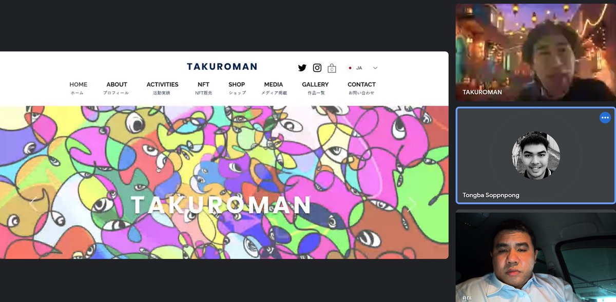 1st meeting between Tongba (Bong) <a href="/anotherlevelNFT/">Another Level NFT 🕉️NFT.NYC Alumni</a> with very talent artist from Japan Mr.Takuro (Takuroman) <a href="/TryingUnity/">TAKUROMAN｜表現者｜デジタルアート・二胡奏者🔰｜枠を超えて｜ネットプリント販売中</a>   
the beginning of this collaboration start from <a href="/NFT_NYC/">NFT.NYC</a>  
Stay tune and we will show the world  what “Asia” got 🔥🇹🇭🇯🇵🔥
#NFTAsia #NFTJAPAN  #NFTThailand