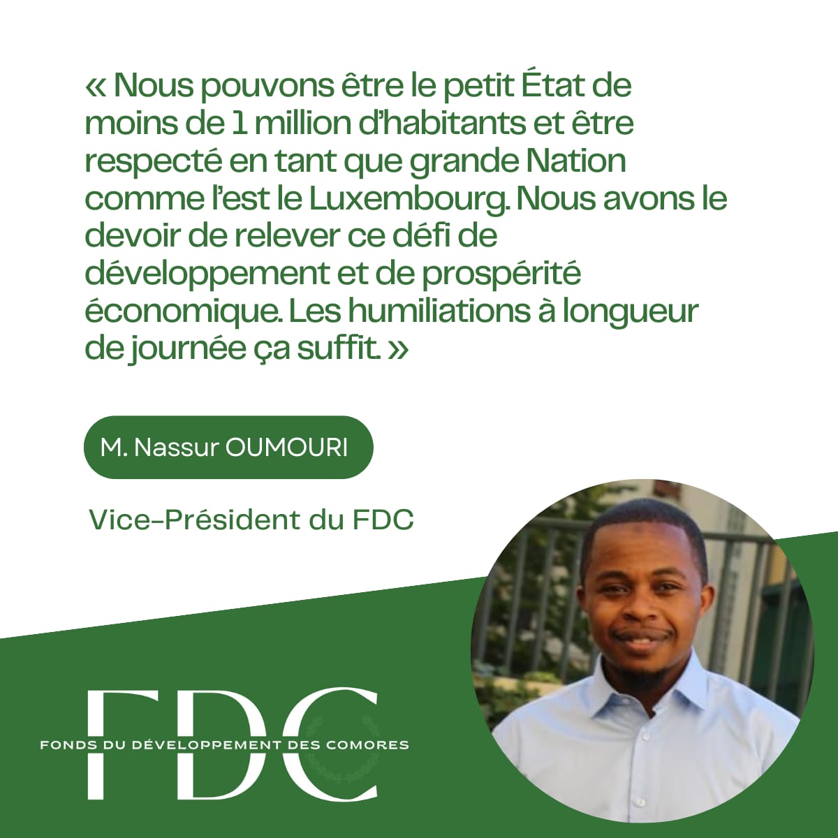 Fonds du Développement des Comores © tweet media