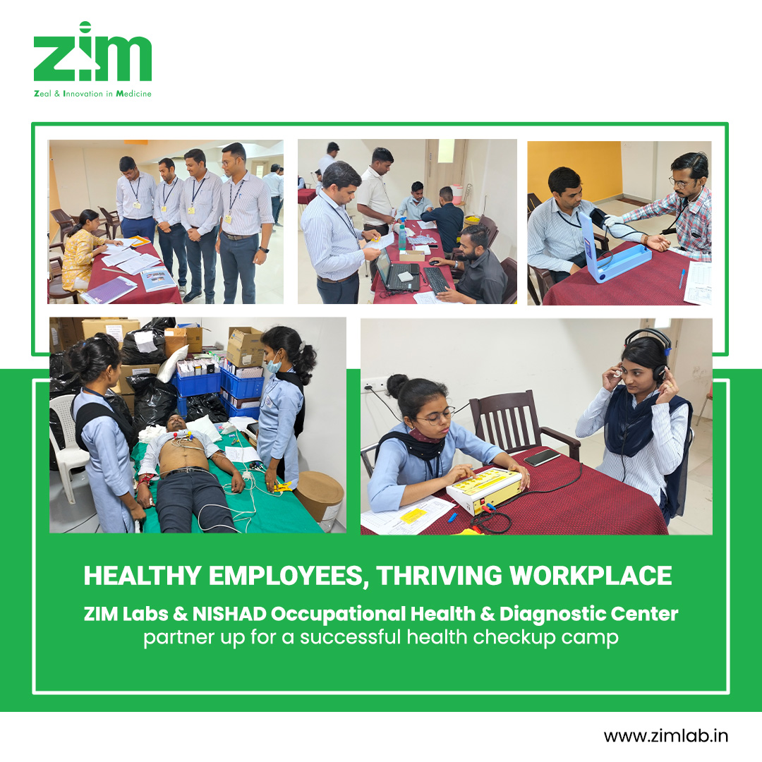 ZIM Labs recently hosted a medical camp in collaboration with NISHAD Occupational Health & Diagnostic Center, where our employees underwent health checkups and tests. 

#ZIMLabs #HealthCheckup #EmployeeWellBeing #NISHADHealthCare #Collaboration #HealthyWorkplace