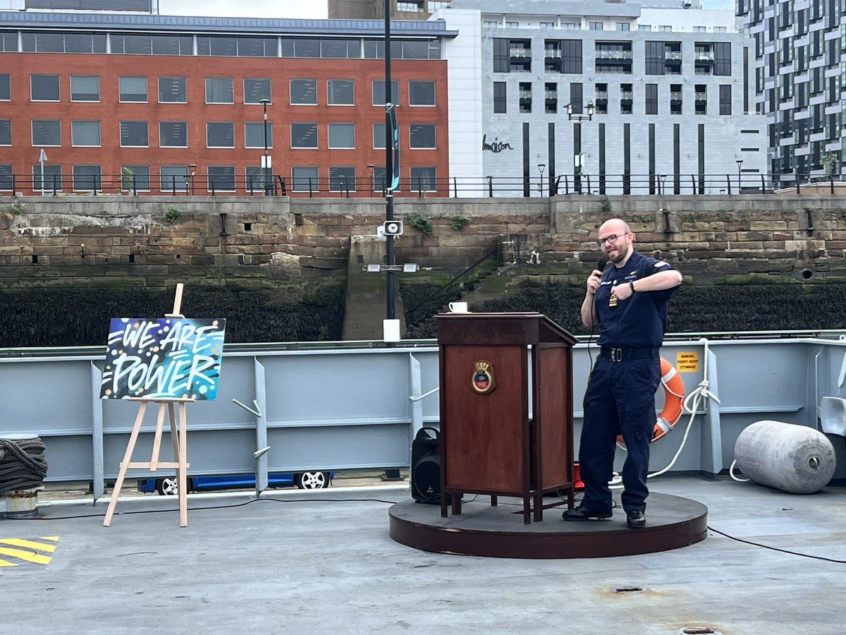 Taking part in the Power Collective networking and mentoring on HMS Mersey docked at Liverpool! #wearepower #powercollective