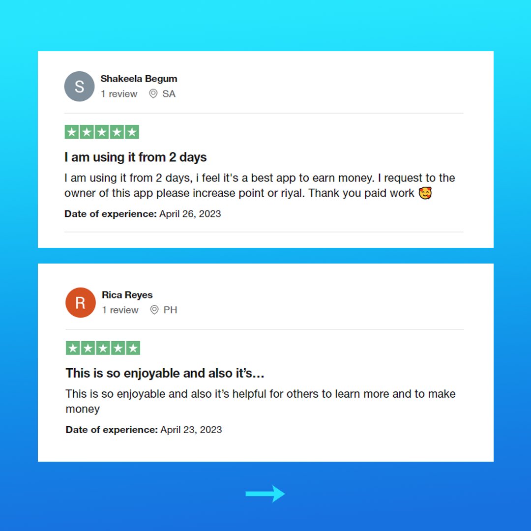 paidworkco's tweet image. We have good news! 🥳 We’ve reached 10k reviews on #Trustpilot 🌟 Thank you all for such a good response! We do our best to give you a chance to earn #ExtraMoney in a fun way all day, every day! 🎉

#trustpilotreviews #thankyou #paidwork #success #makemoneyonline #goodreviews
