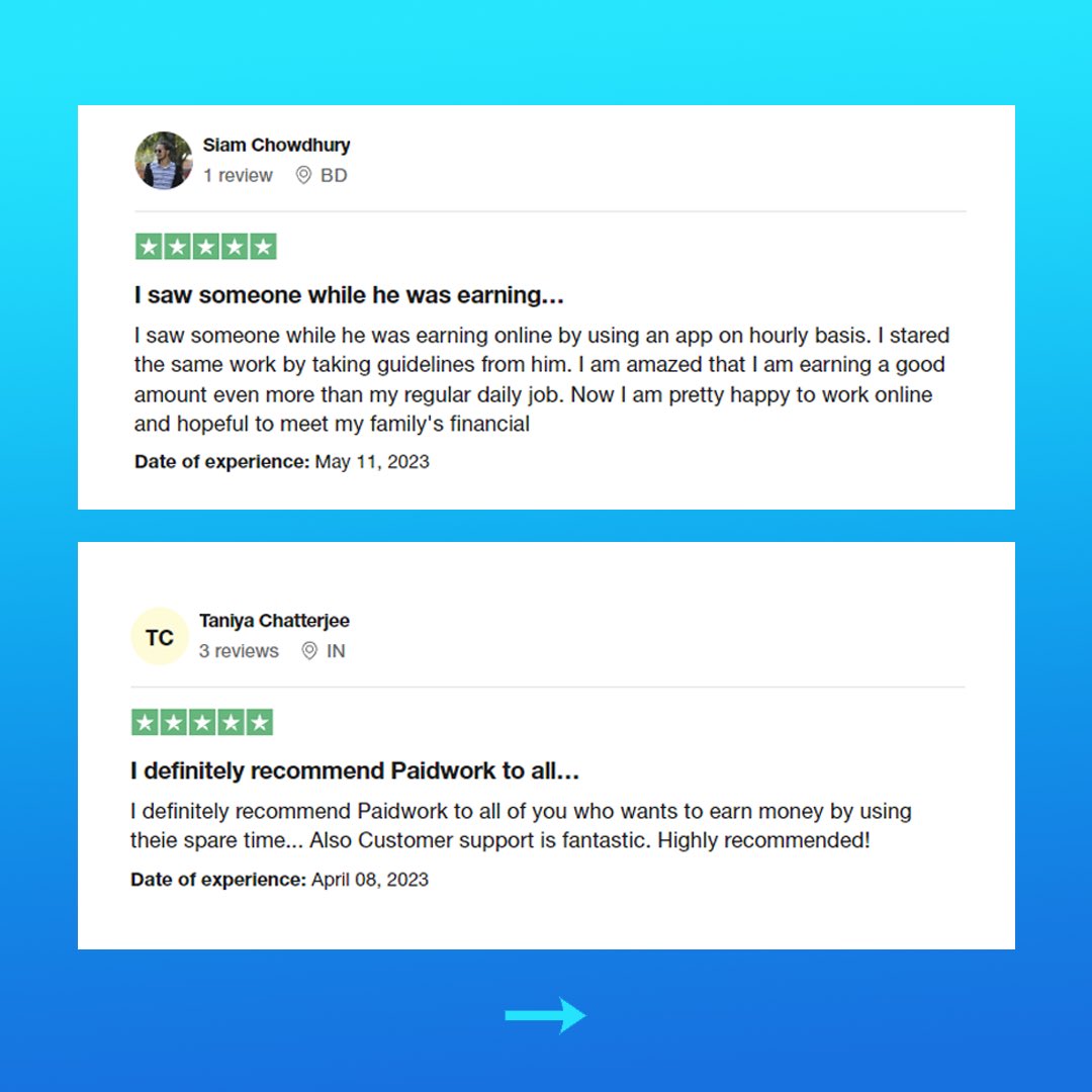paidworkco's tweet image. We have good news! 🥳 We’ve reached 10k reviews on #Trustpilot 🌟 Thank you all for such a good response! We do our best to give you a chance to earn #ExtraMoney in a fun way all day, every day! 🎉

#trustpilotreviews #thankyou #paidwork #success #makemoneyonline #goodreviews