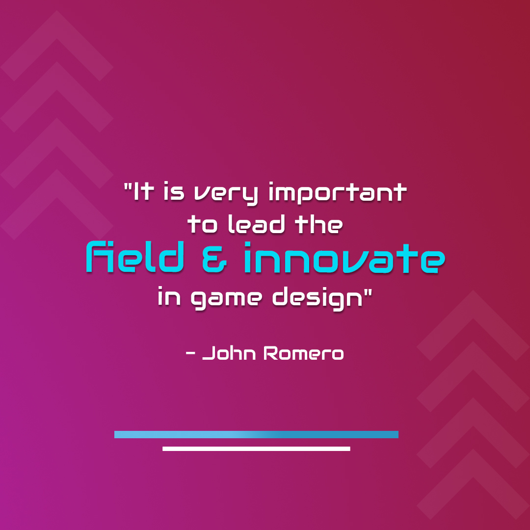 Quote of the day!
.
.
.
.
.
.
#luminarygamelabs #johnromero #quotes #quoteoftheday #innovative #Gamers #gamedesign #creative #gamedevelopment #gamedesigning #players #Gamers #development