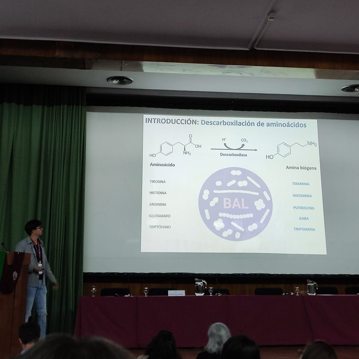 MolMicro_LAB's tweet photo. Comienza la charla de @BioArranz @MolMicro_LAB @iplacsic @FINBAsturias en #REDBAL2023 sobre la presencia de Triptamina en 🧀 basada en los primeros resultados de su Tesis Doctoral.

👏👏👏 https://t.co/uYvRAOjXkK