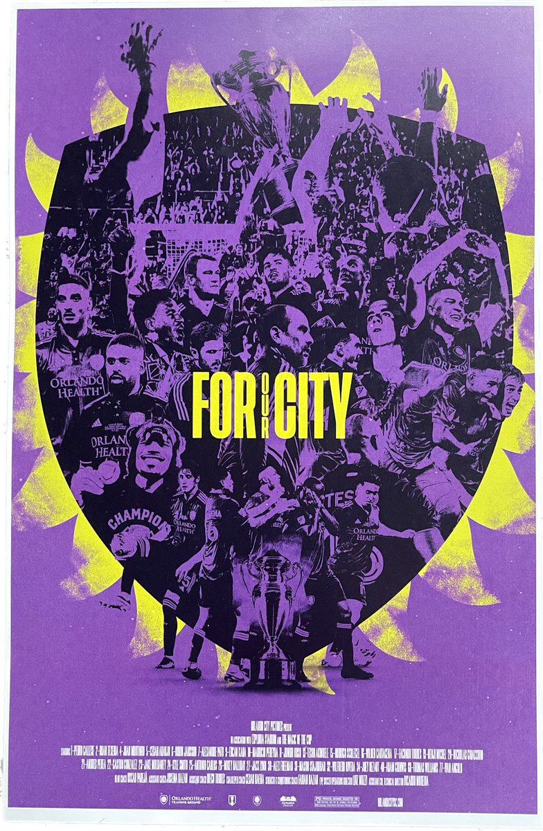 LionNationOCSC's tweet photo. 🚨 New LionNation reward available 🚨 

View the rewards page in the LionNation app for your chance to redeem an exclusive Orlando City “For Our City” poster. This poster commemorates our 2022 US Open Cup documentary, and is exclusively available to LionNation members https://t.co/Bhc1hJwWNE