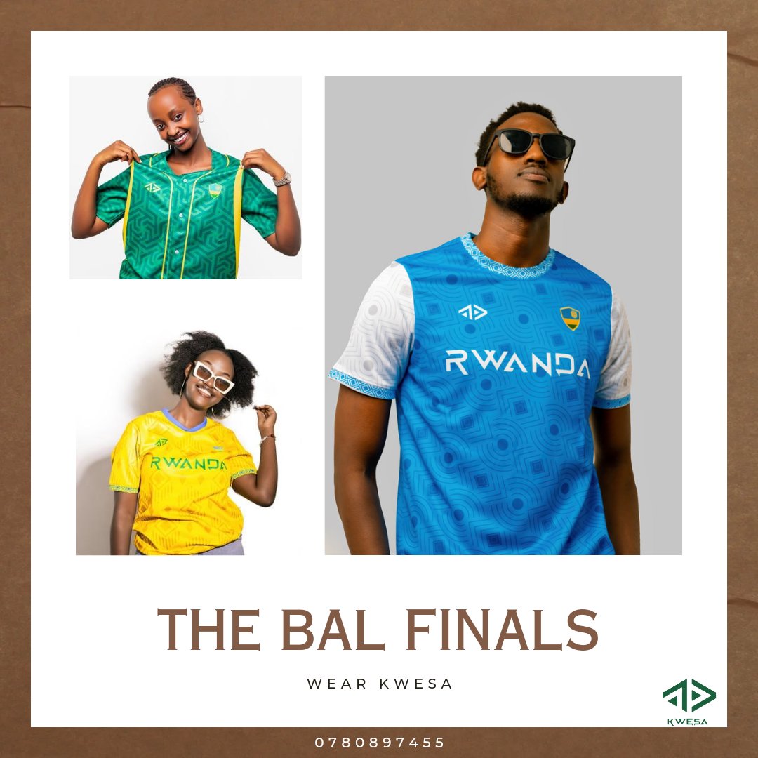 KWESACOLLECTION's tweet photo. #wearKWESA🇷🇼BAL
Wear it like Champion 🏀
#RegHejuru 🏀
#ActiveWear #SportWear #Rwanda #imigongo #MadeInRwanda #VisitRwanda #Kigali #Rwot #TheBal #MeetInRemarkableRwanda https://t.co/yfbnnzOsLn