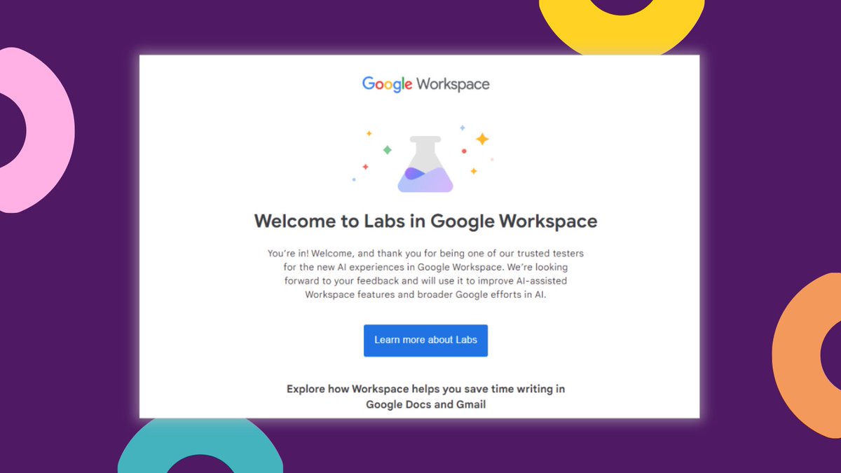 LisaMarieTech's tweet image. 🎉SO EXCITED to be beta testing AI in Google Workspace.  Yes, I am a #TechNerd!
#AI @GoogleForEdu @GoogleWorkspace @google @jmattmiller