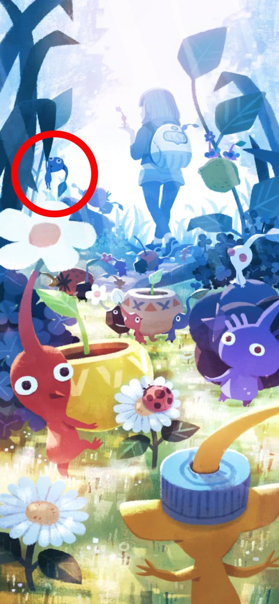 pikmin_facts's tweet photo. All 3 of Pikmin Bloom’s loading screens have a Blue Pikmin in peril. It even appears to be the same Blue Pikmin, as it matures from leaf, to bud, to flower. https://t.co/k6cVnbDTtA